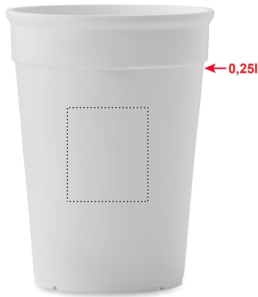 Bicchiere in PP riciclato front 06