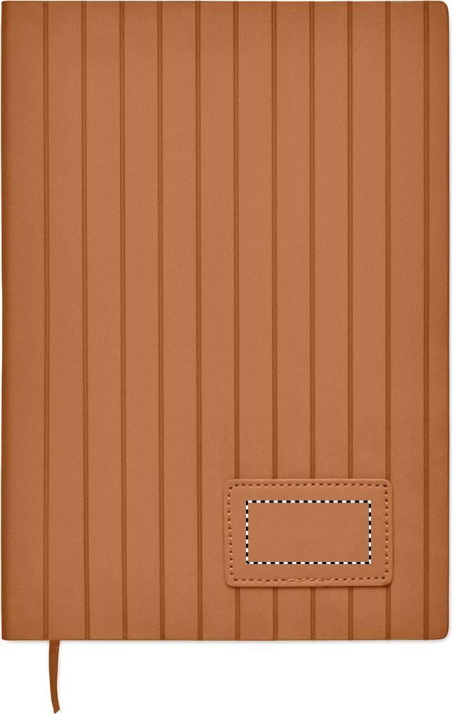 Notebook A5 in PU fumé front 01