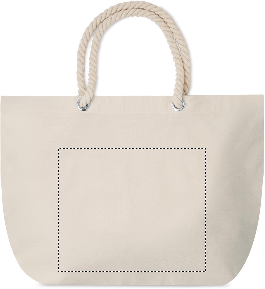 Beach bag with cord handle side 1 13