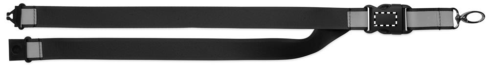 Lanyard RPET riflettente buckle back 03