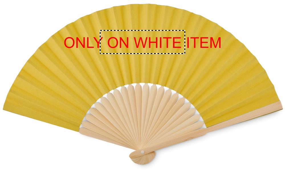 Manual hand fan front on white 08
