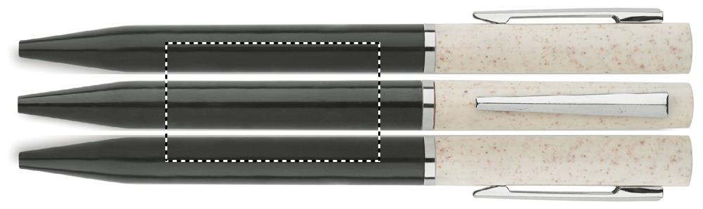 Wheat straw/ABS twist pen roundscreen 33