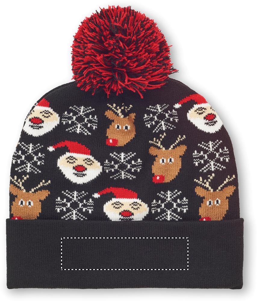 Christmas knitted beanie side 1 03