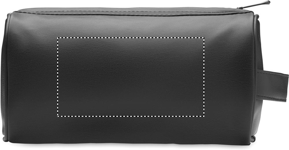 Soft PU cosmetic bag and zipper side 1 03