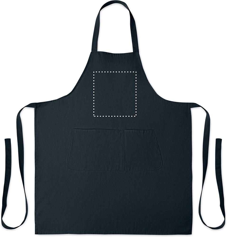 Grembiule in cotone biologico 2 front above pocket 04