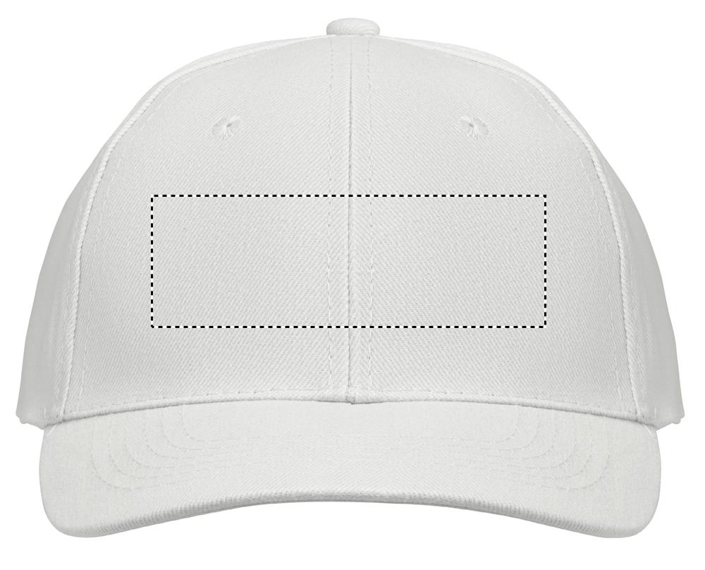 BUFFALO SIX PANEL CAP front embroidery wh