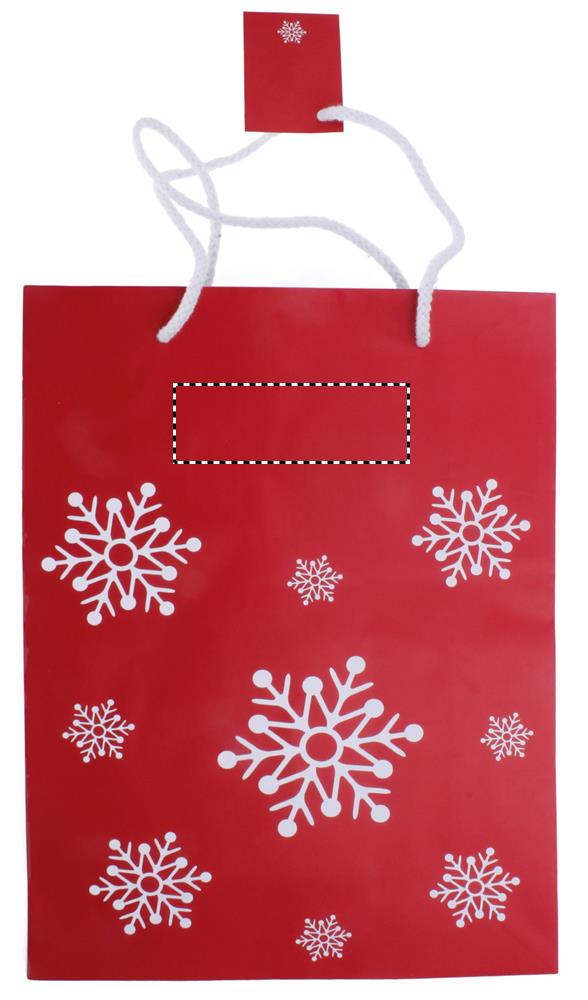 Gift paper bag large front top part 05