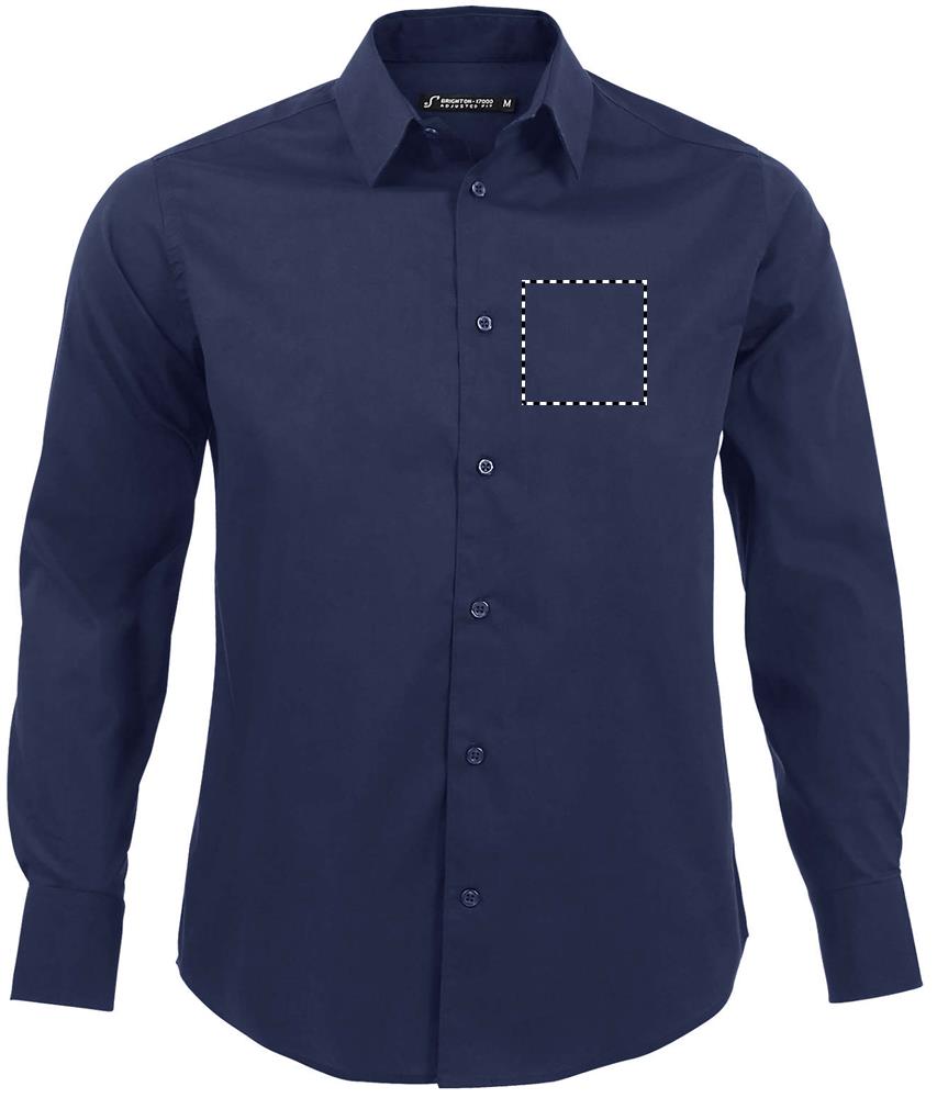 BRIGHTON STRETCH MEN SHIRT chest left ef