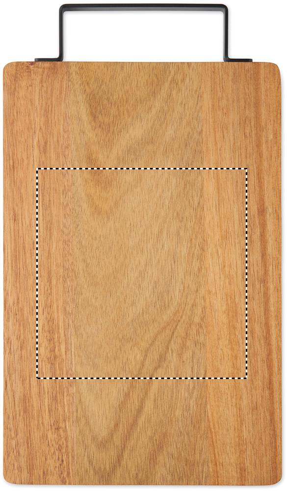 Acacia board with steel handle side 1 40