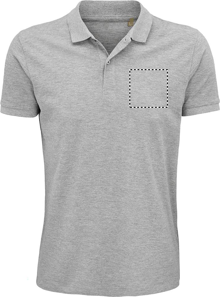 PLANET MEN Polo 170g chest gy