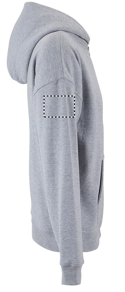 ELIOTT FULLZIP HOODIE arm right gy