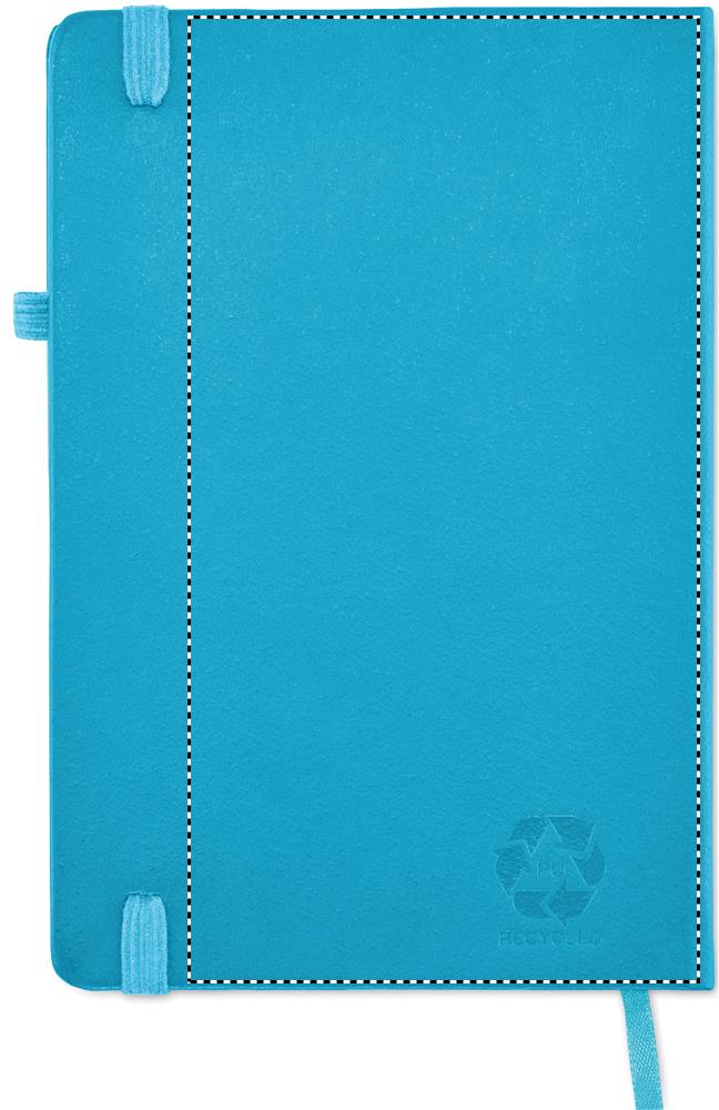Recycled PU A5 lined notebook back pd 12