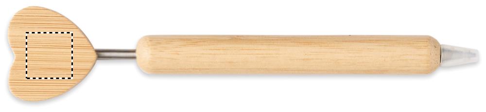 Bamboo heart ball pen side 4 40