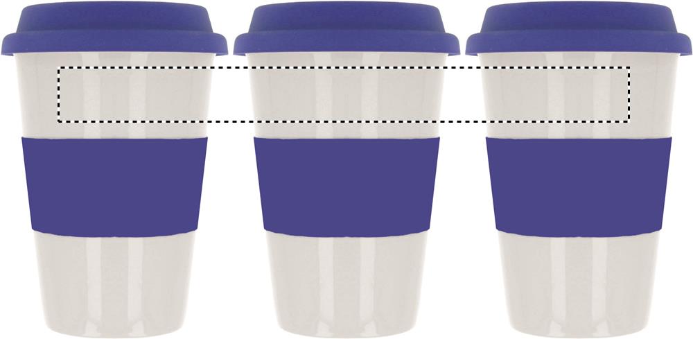 Ceramic mug w/ lid and sleeve front 04