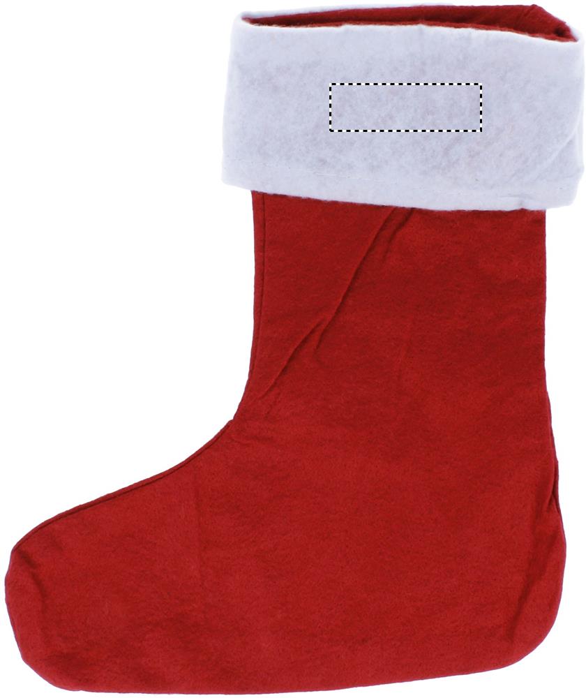 Christmas boot front white part e 05