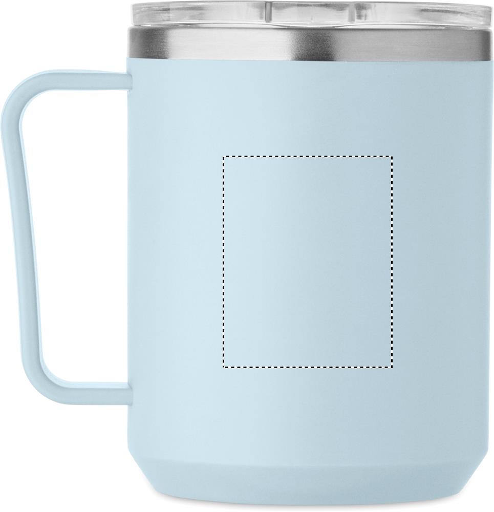 Double wall mug 400ml left handed 66