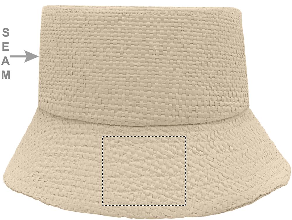 Paper straw bucket hat back 13