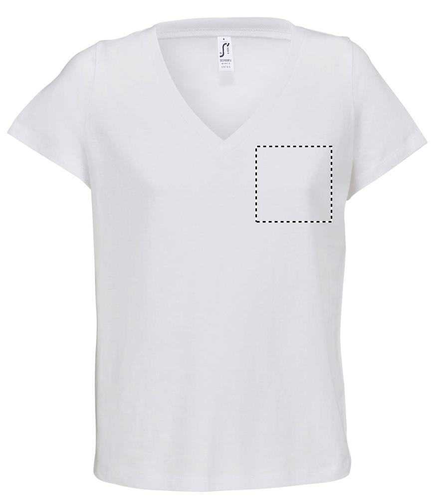 REGENT V T-SHIRT WOMEN chest wh