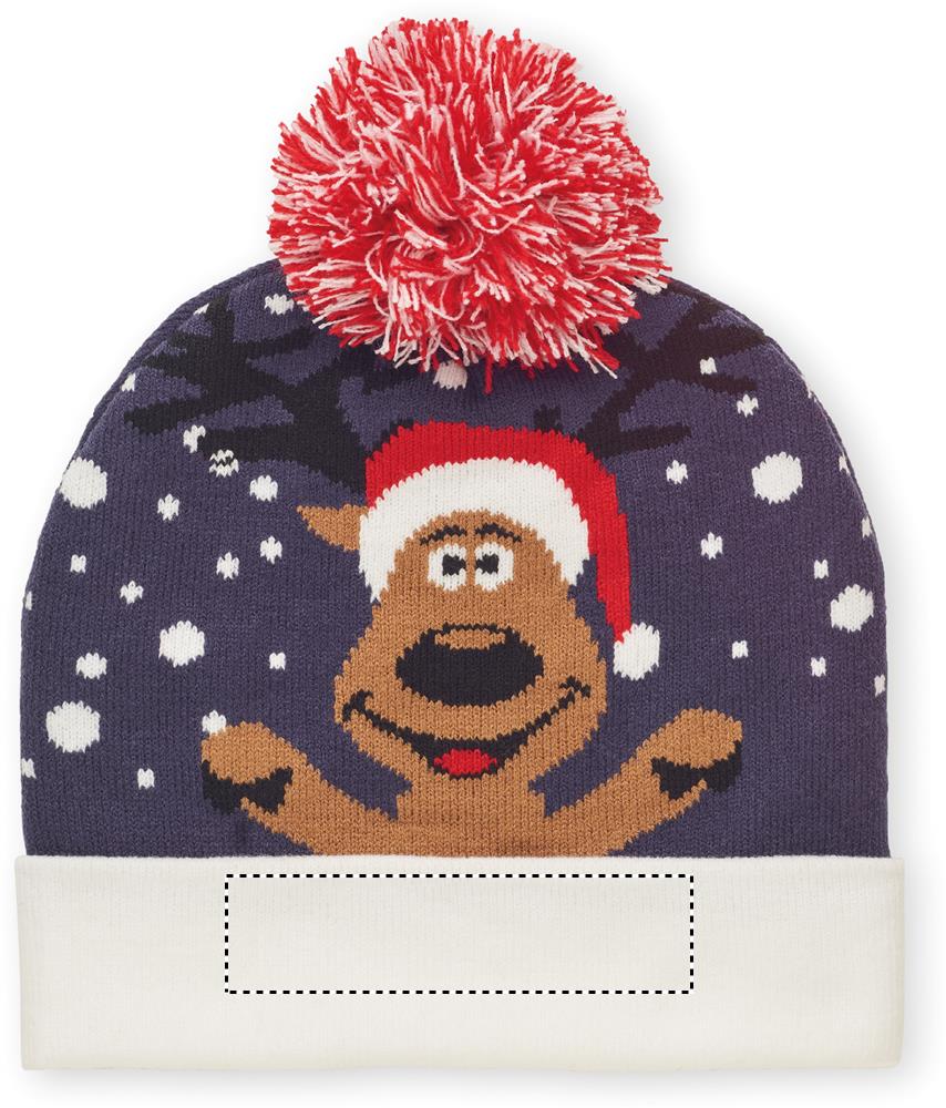 Christmas knitted beanie side 1 04