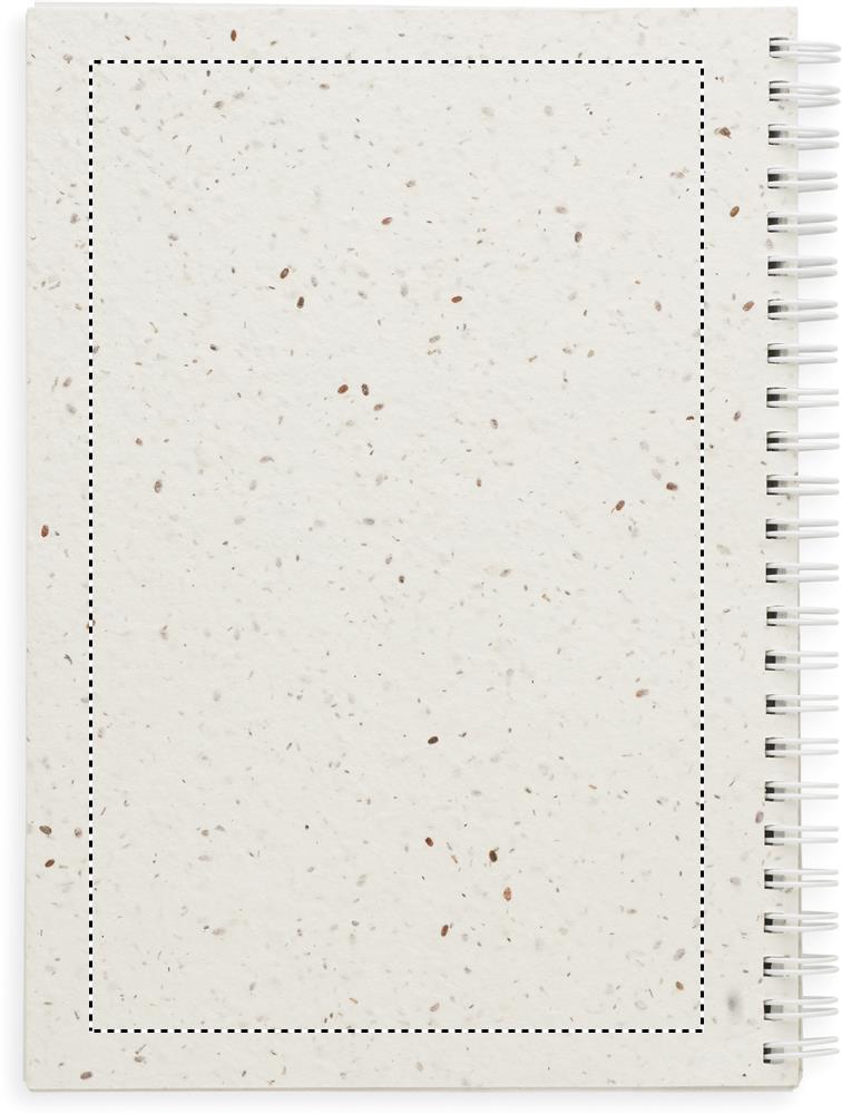 A5 seed paper cover notebook back 06