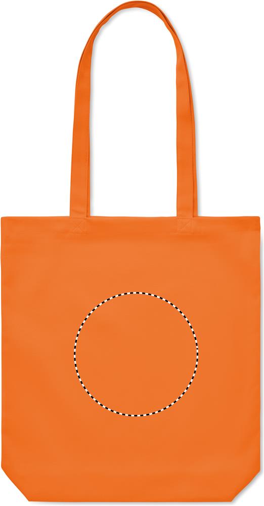 270 gr/m² Canvas shopping bag front embroidery 10