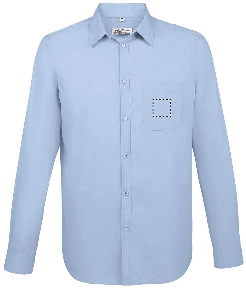 BALTIMORE FIT POPLIN SHIRT front pocket sk