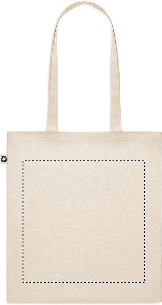 Recycled cotton shopping bag back 13