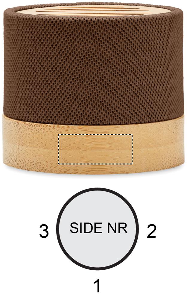 Bamboo RPET wireless speaker side 1 41