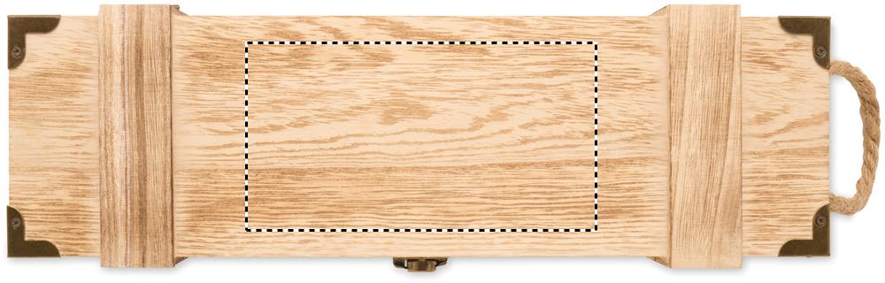 Paulownia wood wine gift box top 40