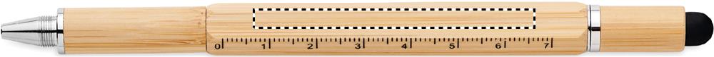 Spirit level pen in bamboo barrel side 3 40