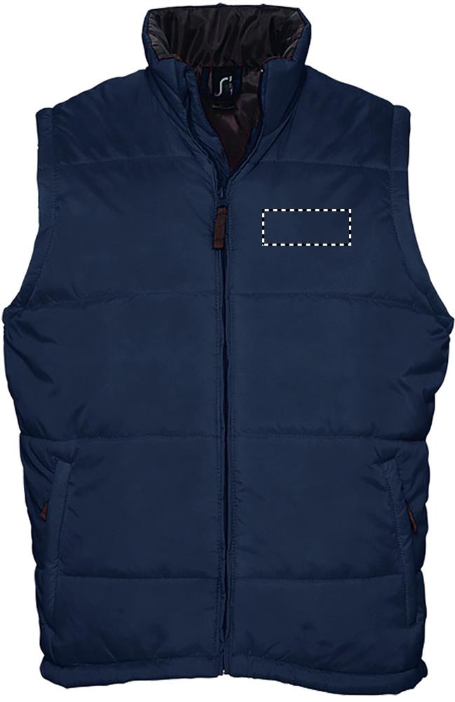 WARM QUILTED BODYWARMER chest ny
