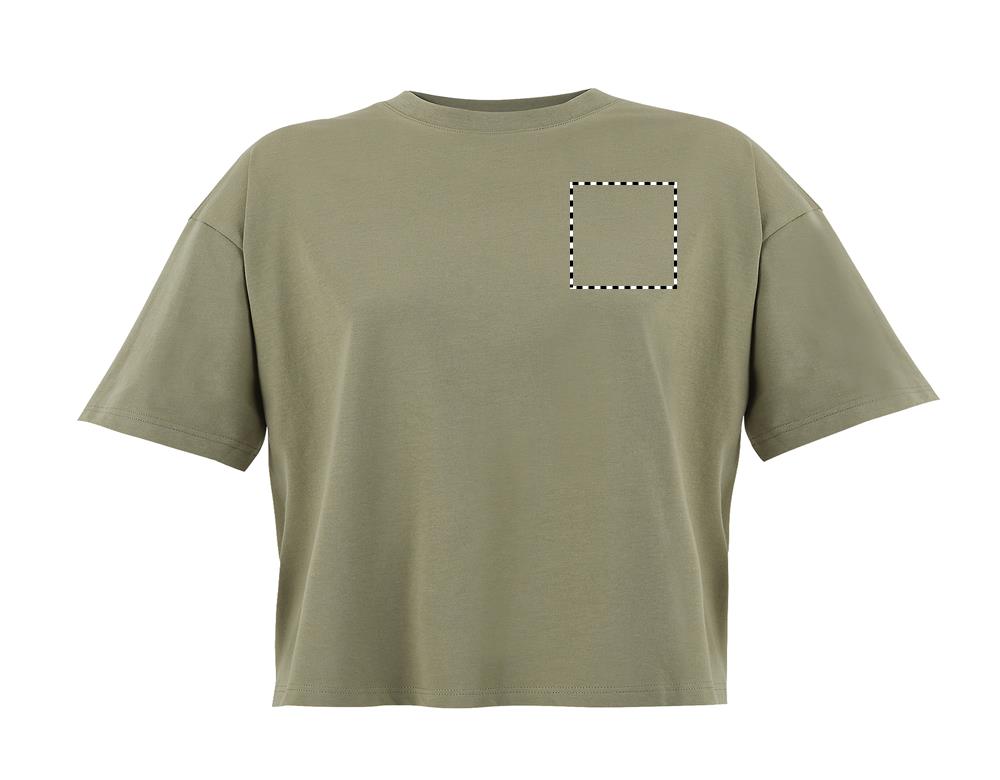BOXY WOMEN OVERSIZE T-SHIRT chest kh