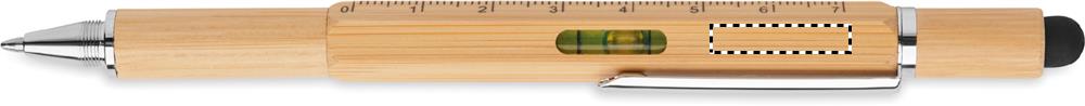 Spirit level pen in bamboo level side 2 40