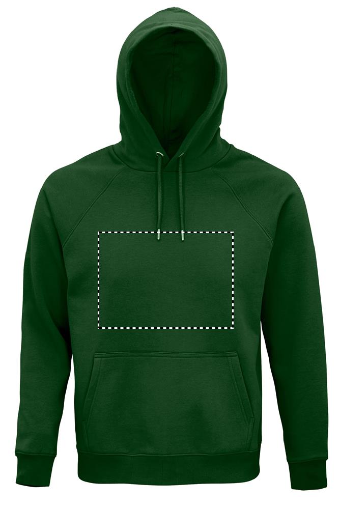 STELLAR Felpa uni cappuccio front bo