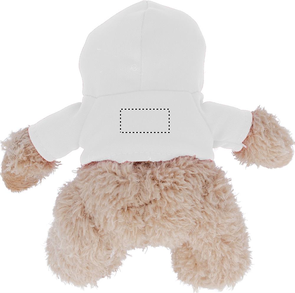 Teddy bear plus with hoodie tshirt back 06