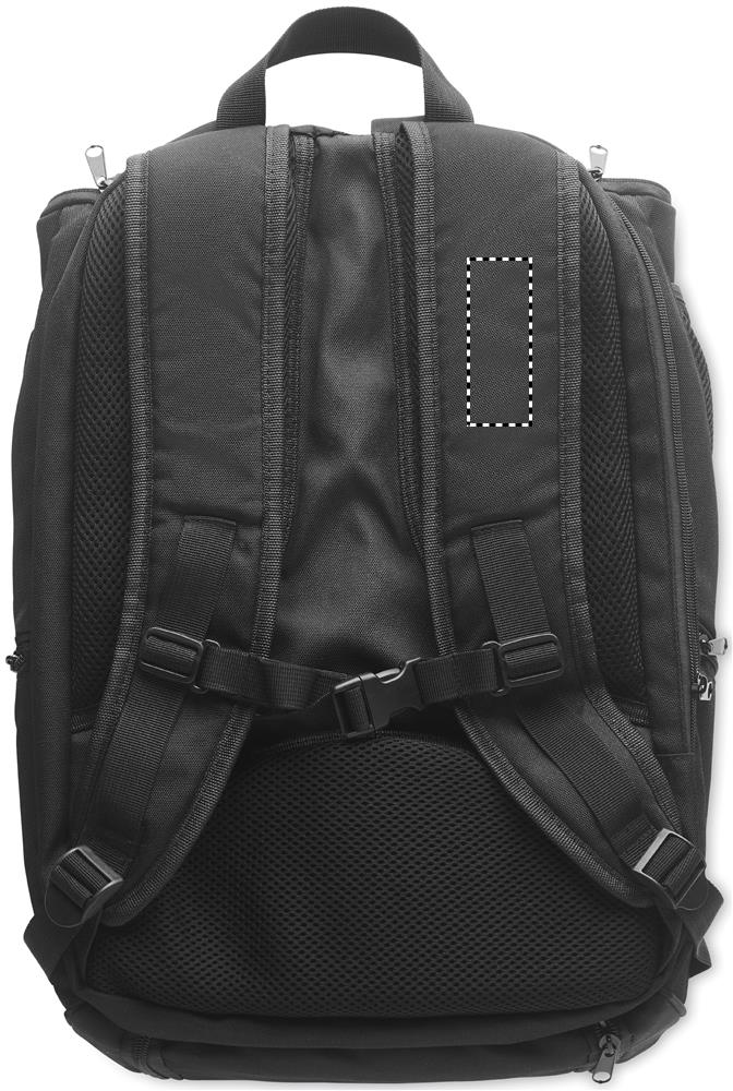 600D RPET sports rucksack shoulder strap left 03