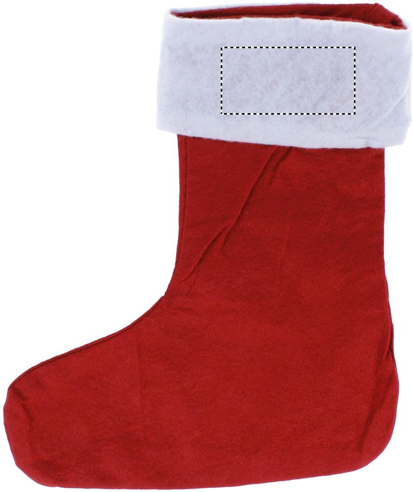 Christmas boot front white part 05