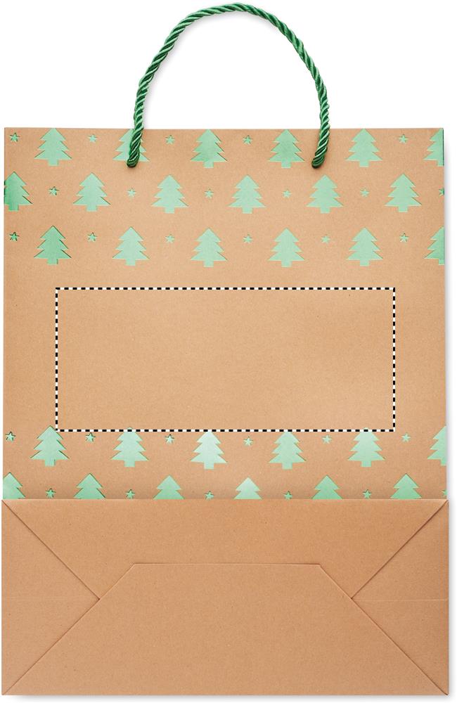 Gift paper bag with pattern back 09