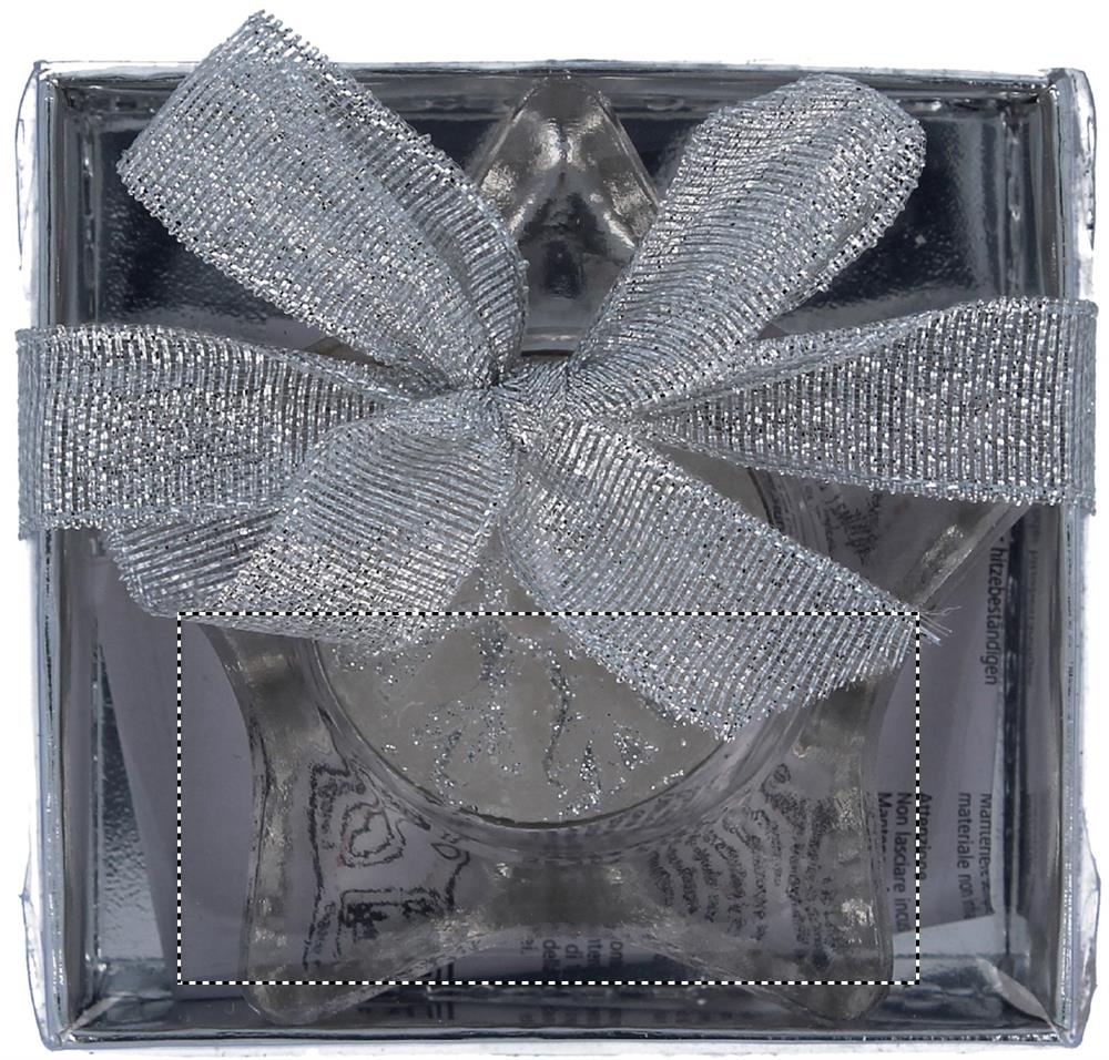 Star shaped candle holder front box 16