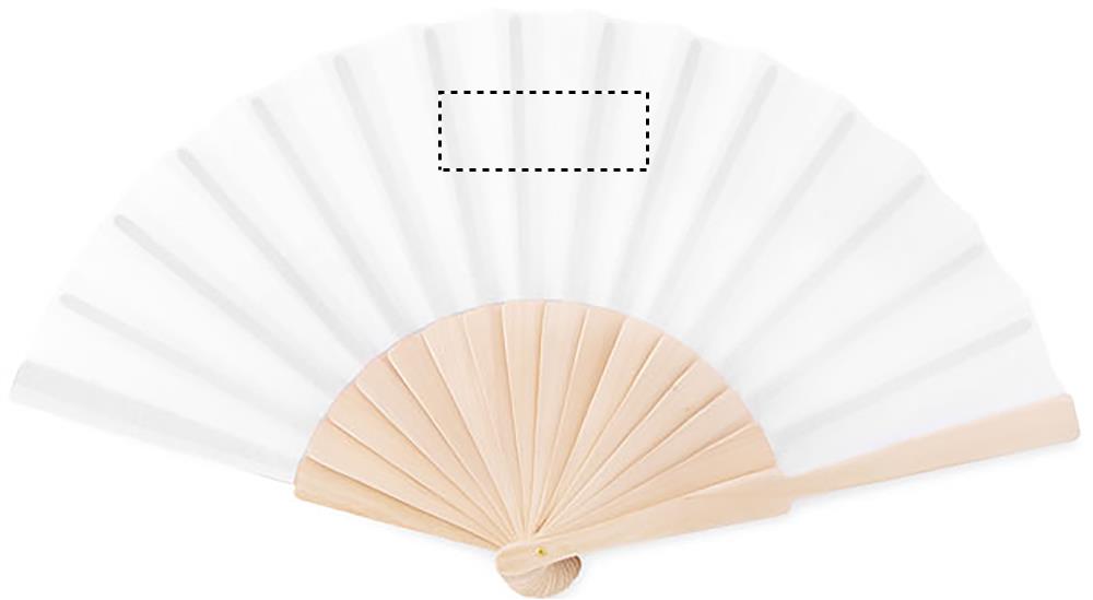 Manual hand fan front on white 06