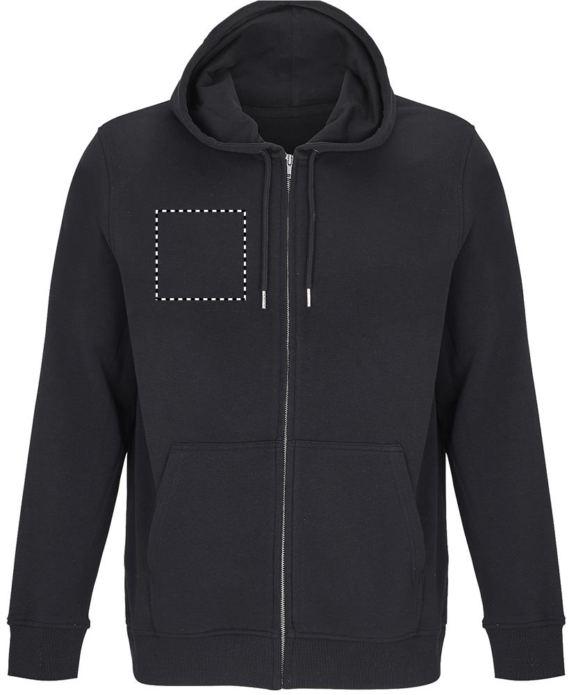 CALIPSO FULL ZIP HOODIE chest right bk