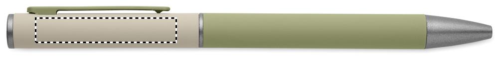 Recycled alu twist ball pen clip left handed 77