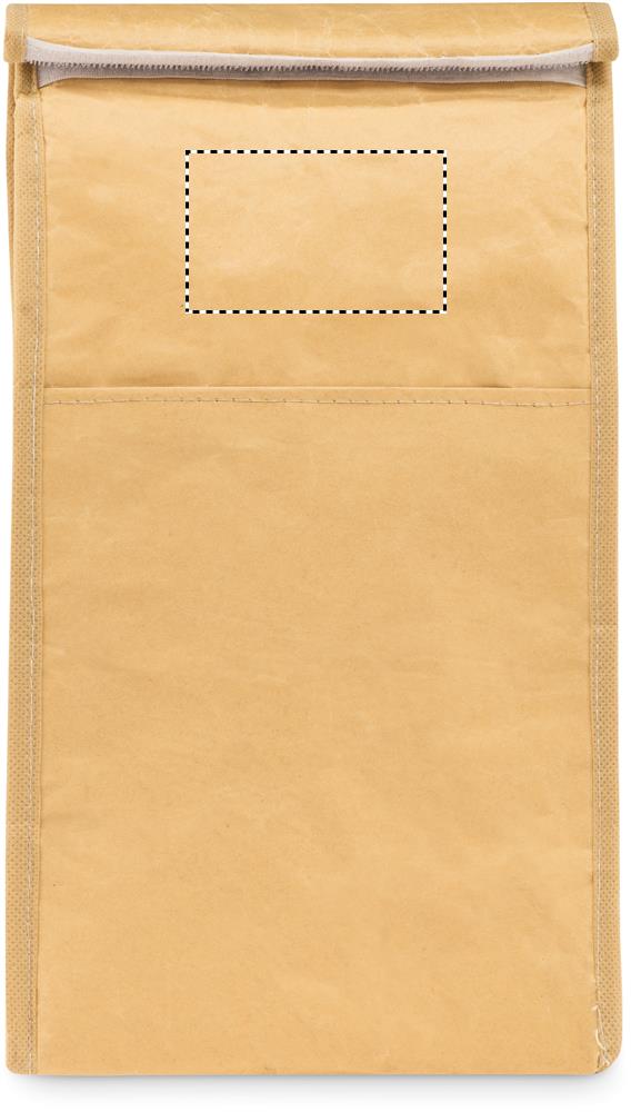 Woven paper 3L lunch bag front upper 13