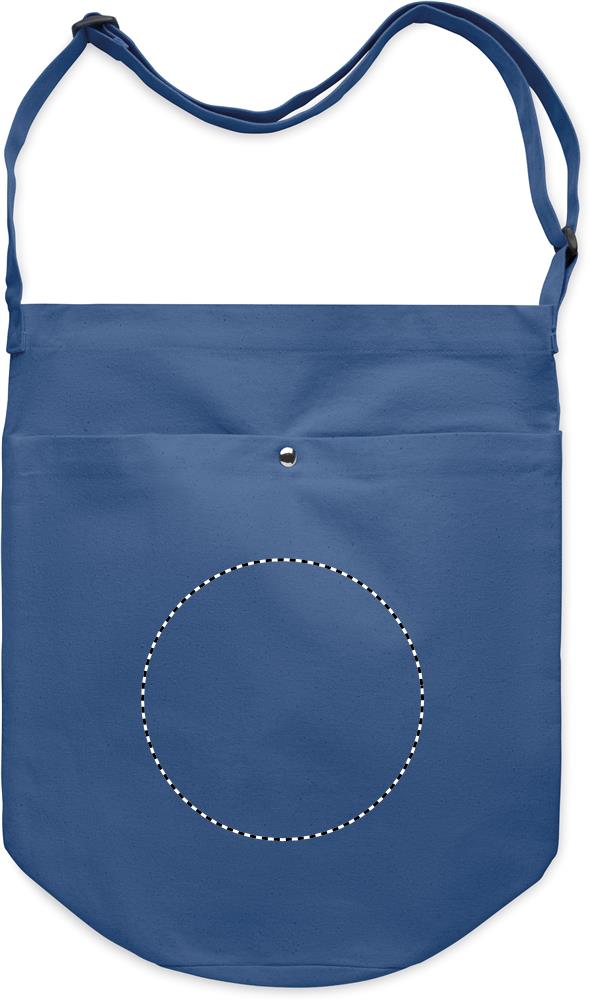 Canvas shopping bag 270 gr/m² front embroidery 04