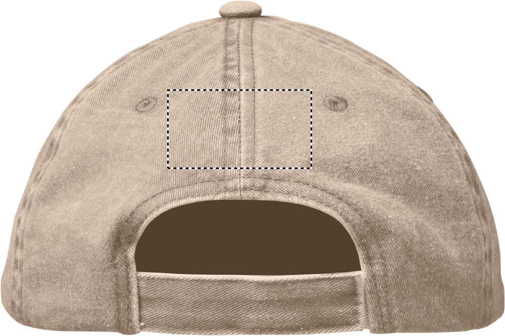 6 panel baseball cap 265 gr/m² back 39