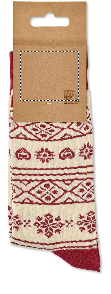 Coppia di calzini natalizi M cardboard side 2 13