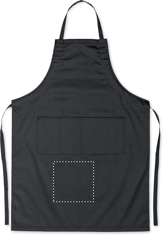 Adjustable apron below pocket e 03