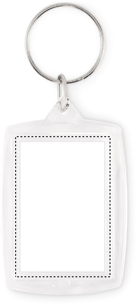 Classic acrylic keyring inlay front 22