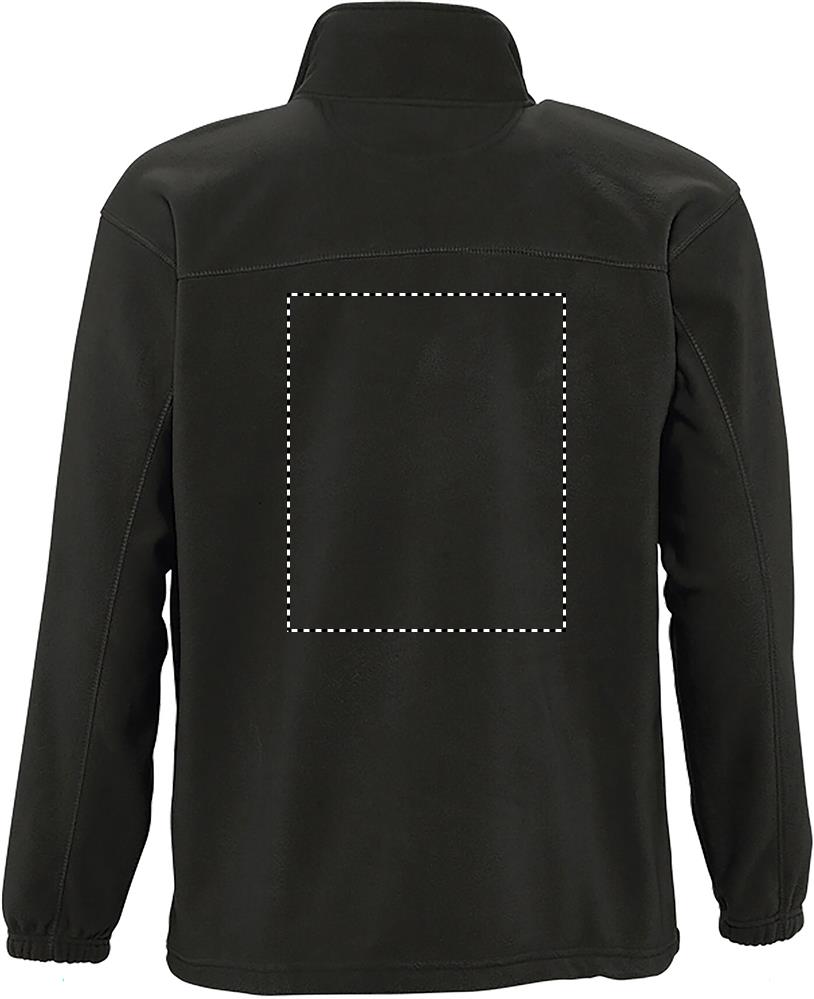 NORTH Zipped Fleece Jacket back bk