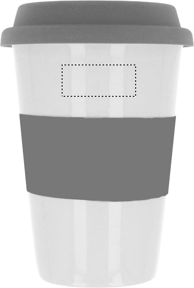 Ceramic mug w/ lid and sleeve front pad 07